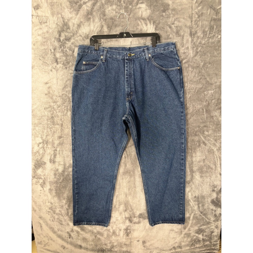 Wrangler Five Star Relaxed Fit Jeans Mens 40x30 Dark Wash Denim 96CFWDD